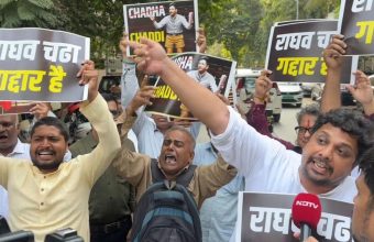 FIR Filed Against AAP Leaders for Protesting Raghav Chadha's Alleged Merger with BJP