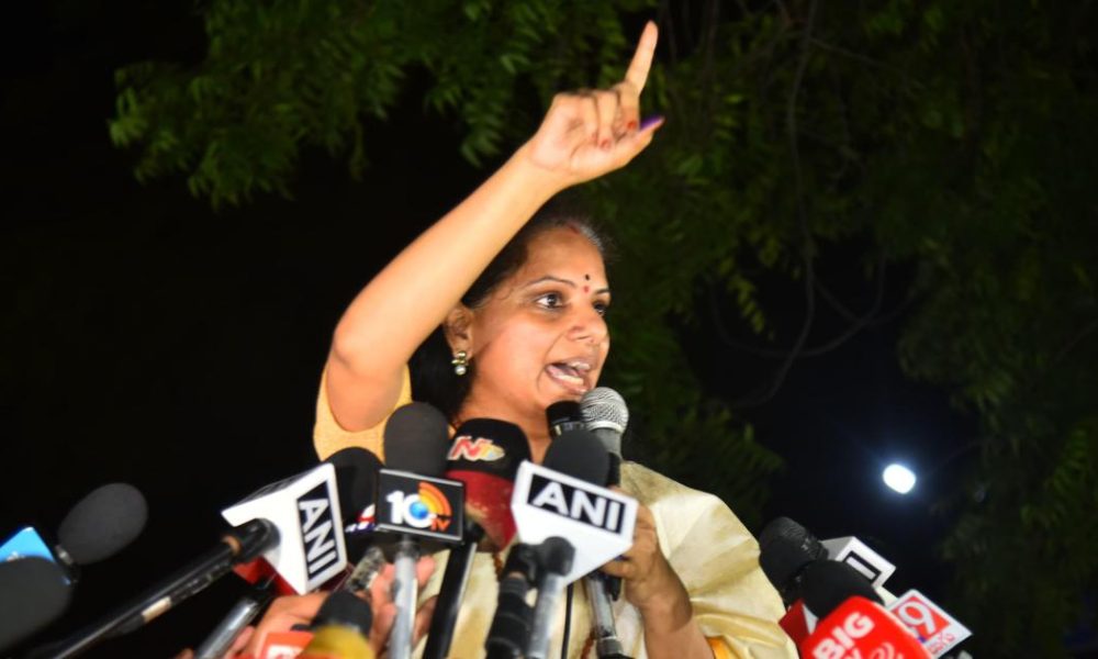 K Kavitha Unveils Telangana Rashtra Sena After Leaving BRS