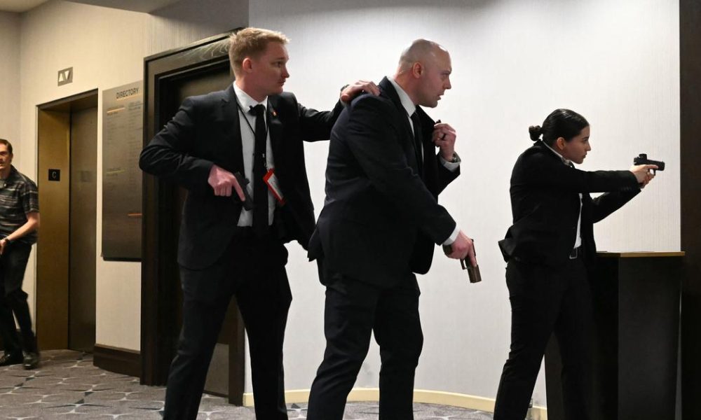 Watch: Trump evacuated from White House event after gunfire, suspect in custody