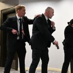 Watch: Trump evacuated from White House event after gunfire, suspect in custody