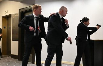 Watch: Trump evacuated from White House event after gunfire, suspect in custody