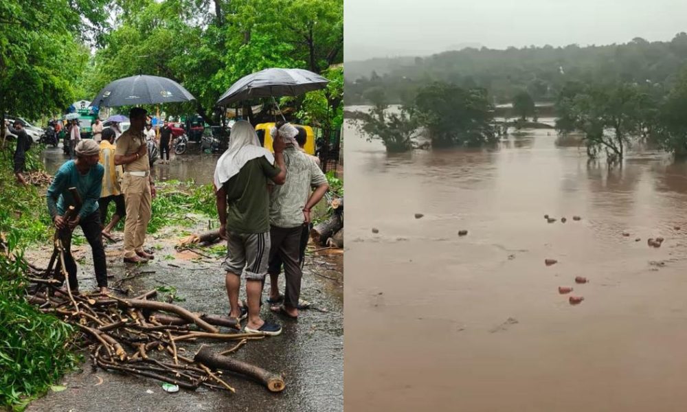Delhi Faces Traffic Chaos Due to Heavy Rains; 3,000 LPG Cylinders Lost in Maharashtra