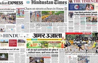 Delhi Protests Turn Violent: Police Crackdown on Demonstrators Raises Eyebrows