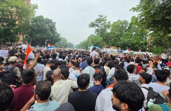 Delhi's Young Protesters Confront Police Amid Controversial Education Demands