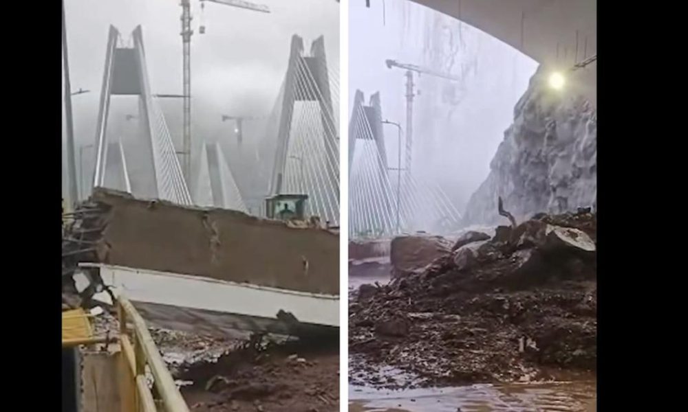 Mumbai-Pune Expressway Blocked by Landslide Amid Heavy Rains