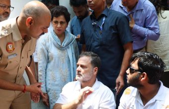 Rahul Gandhi Demands Justice for Pellet Gun Victim in Protest at DCP Office