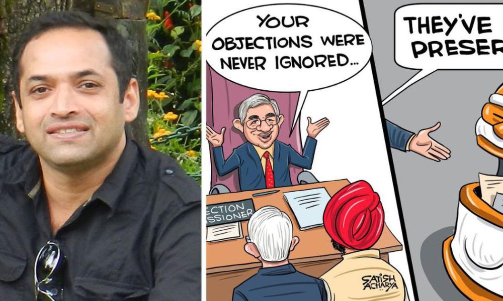 Indian Political Cartoonist Satish Acharya's Instagram Account Blocked Amid Legal Scrutiny