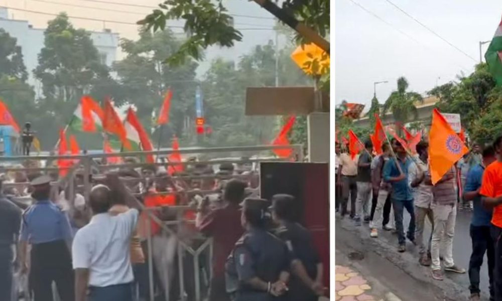 Hindutva Group Clashes with Police During Protest at Kolkata Film Institute Amid Ongoing Tensions