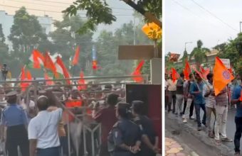 Hindutva Group Clashes with Police During Protest at Kolkata Film Institute Amid Ongoing Tensions