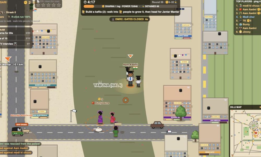 Innovative Video Game 'Jantar Mantar Chalo' Immortalizes Delhi Protests in Satirical Format